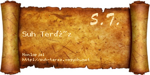 Suh Teréz névjegykártya