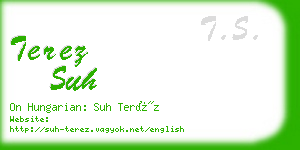 terez suh business card